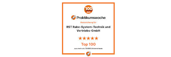 RST wurde als eines von fünf Unternehmen der Region Osnabrück unter die Top 100 der Praktikumswoche 2023 gewählt.