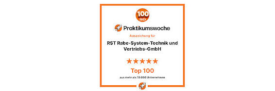 RST was one of five companies in the Osnabrück region to be selected as one of the top 100 companies for Internship Week 2023.