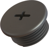 Zubehör UL-VERSCHLUSSSCHRAUBE RUND MIT SCHLITZ UND O-RING