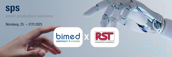 RST und Bimed auf der SPS - smart production solutions 2025 in Halle 9 Stand 470 RST und Bimed auf der SPS - smart production solutions 2025 in Halle 9 Stand 470