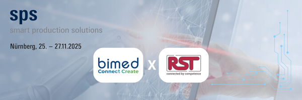 RST und Bimed auf der SPS - smart production solutions 2025 in Halle 9 Stand 470