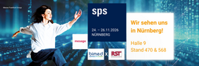 RST and Bimed at the SPS - smart production solutions 2026 in hall 9 booth 470 & 568 RST and Bimed at the SPS - smart production solutions 2026 in hall 9 booth 470 & 568