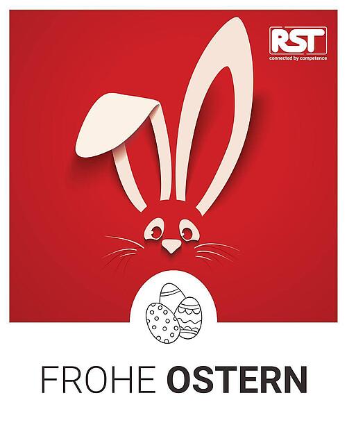 Wir wünschen allen Kunden, Partnern, Mitarbeitenden & Freunden frohe Ostern!
🐰🥕🐣🎀
RST – connected by competence