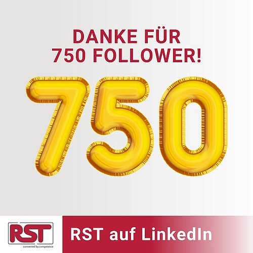 #DANKE für 750 Follower:innen auf @linkedin!

Wir bedanken uns bei allen Kunden, Partnern und Mitarbeitern im #RST-Team...