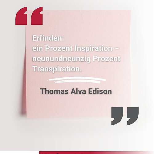 Unsere #Mindset #Motivation für heute:

„Erfinden: ein Prozent Inspiration – neunundneunzig Prozent Transpiration.“...