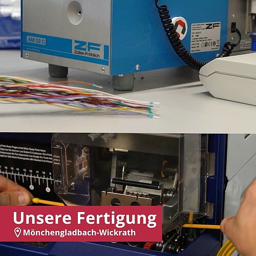 In Mönchengladbach produzieren wir anschlussfertige Kabel, Kabelsätze und gesamte Kabelbäume inklusive Montage mit...