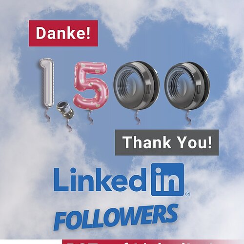 1.500 mal #DANKE: Mehr als 1.500 Follower:innen auf @linkedin!

Wir freuen uns über jeden einzelnen Follower und danken...
