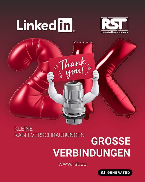 Kleine Kabelverschraubungen und große Verbindungen 🙏❣️🔌⚙️🥰

Wir haben 2.000 Follower auf @linkedin erreicht. Dafür...