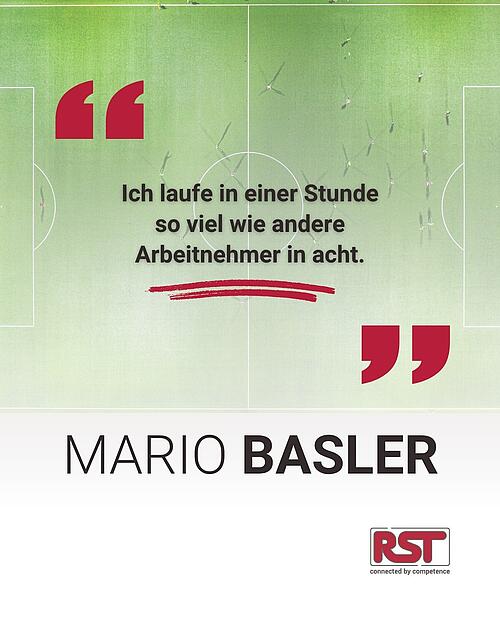"Ich laufe in einer Stunde so viel wie andere Arbeitnehmer in acht."
@mariobasler.official (Deutscher ehemaliger...