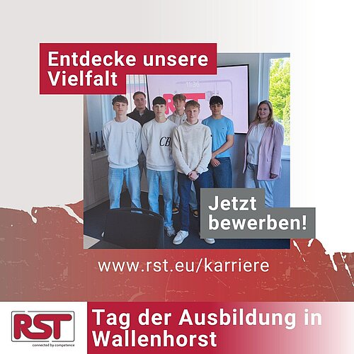 Am 29. April durften wir interessierte Schüler aus #Wallenhorst zum ersten „Tag der Ausbildung“ bei RST begrüßen. 👨‍🔧👩‍💻...